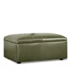 Bloomingdale's Auburn Medium Rectangle Ottoman, In Leather In Brighton Everglade