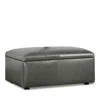 Bloomingdale's Auburn Medium Rectangle Ottoman, In Leather In Brighton Loden