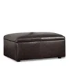 Bloomingdale's Auburn Medium Rectangle Ottoman, In Leather In Brighton Mink