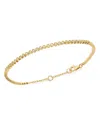 Bloomingdale's Bezel-set Diamond Stacking Bracelet In 14k Yellow Gold, 0.25 Ct. T. W. - Exclusive In White/gold
