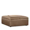 Bloomingdale's Bloomingdales Alice Large Square Storage Ottoman, In Leather In Brighton Dune