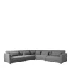 Bloomingdale's Brody 5 Piece Sectional In Jacquard Boucle Grey