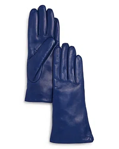 Bloomingdale's Cashmere Lined Leather Gloves - 100% Exclusive In Blu Dandy