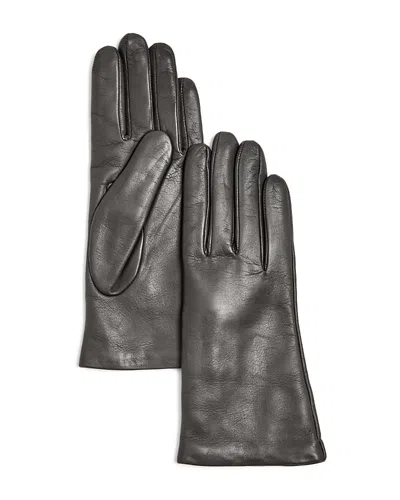 Bloomingdale's Cashmere Lined Leather Gloves - Exclusive In Gray
