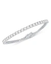 Bloomingdale's Certified Diamond Double Prong Tennis Bracelet In 14k White Gold, 5.0 Ct. T. W. In White