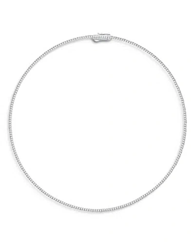 Bloomingdale's Certified Diamond Double Prong Tennis Necklace In 14k White Gold, 3.0 Ct. T. W.