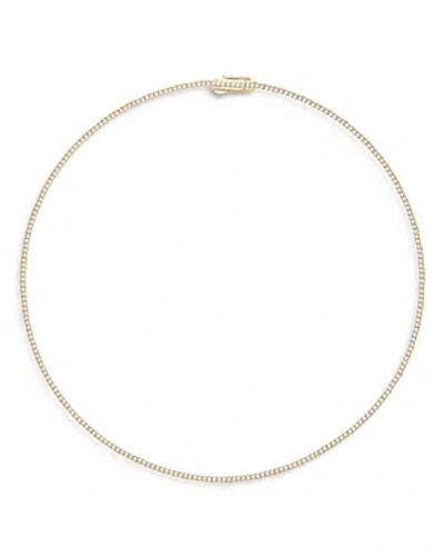 Bloomingdale's Certified Diamond Double Prong Tennis Necklace In 14k Yellow Gold, 3.0 Ct. T.w.