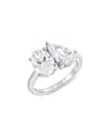 Bloomingdale's Certified Diamond Lab Grown Pear & Oval Toi Et Moi Engagement Ring In 18k White Gold, 4.0 Ct. T. W. In White