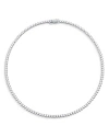 Bloomingdale's Certified Diamond Tennis Necklace In 14k White Gold, 10.0 Ct. T. W. In White