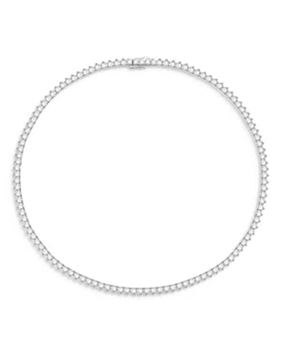Bloomingdale's Certified Diamond Tennis Necklace In 14k White Gold, 15.0 Ct. T.w. In Metallic