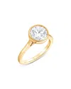 Bloomingdale's Certified Lab Grown Diamond Bezel Engagement Ring In 18k Yellow Gold, 2.0 Ct. T. W. In Gold