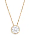 Bloomingdale's Certified Lab Grown Diamond Bezel Pendant Necklace In 18k Yellow Gold, 1.5 Ct. T. W. In Gold