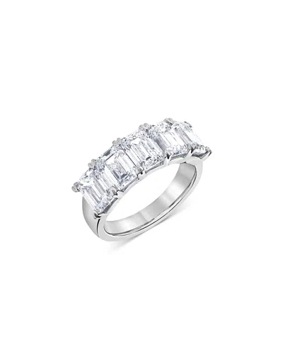 Bloomingdale's Certified Lab Grown Diamond Emerald-cut Band In 18k White Gold, 5.0 Ct. T. W.