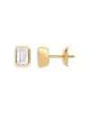 Bloomingdale's Certified Lab Grown Diamond Emerald-cut Bezel Stud Earrings In 18k Yellow Gold, 3.0 Ct. T. W. In Gold