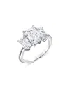 Bloomingdale's Certified Lab Grown Diamond Emerald Cut Three Stone Engagement Ring In 18k White Gold, 4.40 Ct. T. W In White