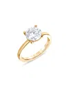 Bloomingdale's Certified Lab Grown Diamond Engagement Ring In 18k Yellow Gold, 4.0 Ct. T. W. In Gold