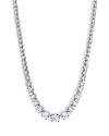 Bloomingdale's Certified Lab Grown Diamond Graduated Tennis Necklace In 18k White Gold, 30.0 Ct. T. W. In White