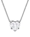 Bloomingdale's Certified Lab Grown Diamond Heart Pendant Necklace In 18k White Gold, 2.0 Ct. T. W. In White