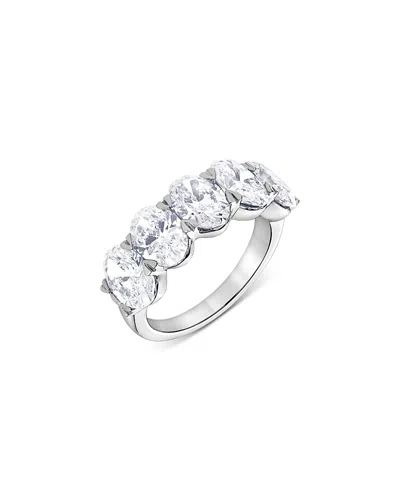 Bloomingdale's Certified Lab Grown Diamond Oval Band In 18k White Gold, 5.0 Ct. T. W.