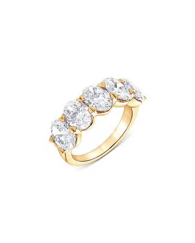 BLOOMINGDALE'S CERTIFIED LAB GROWN DIAMOND OVAL BAND IN 18K YELLOW GOLD, 5.0 TCW