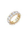 Bloomingdale's Certified Lab Grown Diamond Oval Eternity Band In 18k Yellow Gold, 9.75 Ct. T. W. In Gold