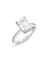 Bloomingdale's Certified Lab Grown Emerald-cut Diamond Engagement Ring In 18k White Gold, 3.50 Ct. T. W. In White