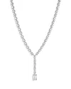 Bloomingdale's Certified Lab Grown Emerald Cut Diamond Lariat Necklace In 18k White Gold, 15.85 Ct. T. W. In White