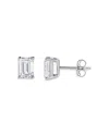 Bloomingdale's Certified Lab Grown Emerald-cut Diamond Stud Earrings In 18k White Gold, 2.0 Ct. T. W. In White