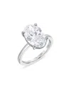 Bloomingdale's Certified Lab Grown Oval-cut Diamond Engagement Ring In 18k White Gold, 4.50 Ct. T. W. In White