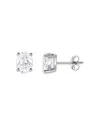 BLOOMINGDALE'S CERTIFIED LAB GROWN OVAL DIAMOND STUD EARRINGS IN 18K WHITE GOLD, 2.0 CT. T. W.