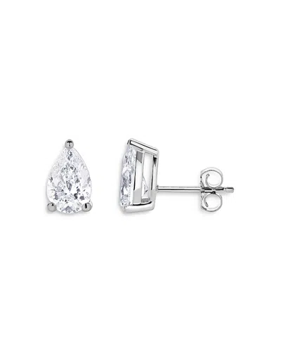 Bloomingdale's Certified Lab Grown Pear Shaped Diamond Stud Earrings In 18k White Gold, 2.0 Ct. T. W.