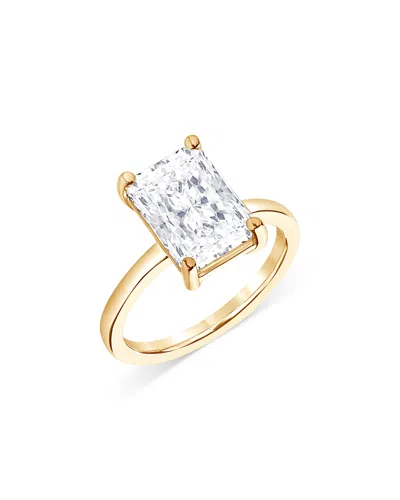 Bloomingdale's Certified Lab Grown Radiant-cut Diamond Engagement Ring In 18k Yellow Gold, 3.0 Ct. T. W.