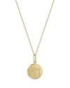 BLOOMINGDALE'S CHAI MEDALLION PENDANT NECKLACE IN 14K YELLOW GOLD, 18