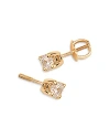 Bloomingdale's Children's Cubic Zirconia Stud Earrings In 14k Yellow Gold In Gold