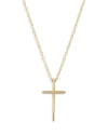 BLOOMINGDALE'S CHILDREN'S POLISHED CROSS PENDANT NECKLACE IN 14K YELLOW GOLD, 14