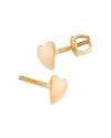 Bloomingdale's Polished Heart Mini Stud Earrings In 14k Yellow Gold In Gold