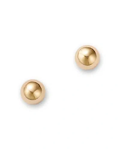 Bloomingdale's Kids' Children's Polished Small Ball Stud Earrings In 14k Yellow Gold