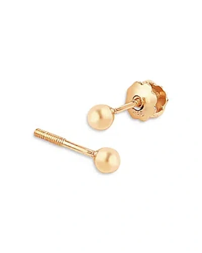 Bloomingdale's Children's Tiny Ball Stud Earrings In 14k Yellow Gold