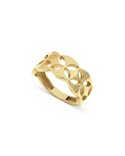 Bloomingdale's Clover Openwork Ring In 14k Yellow Gold