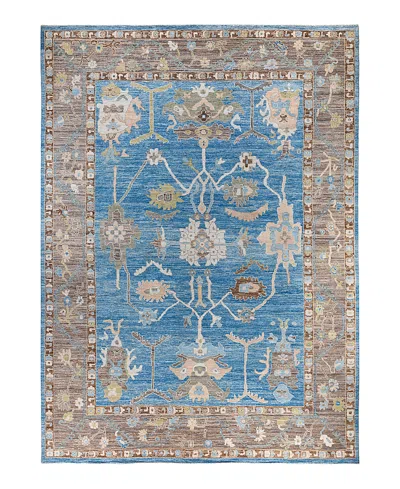 Bloomingdale's Colorful Oushak M1945 Area Rug, 10' X 13'10 In Light/blue