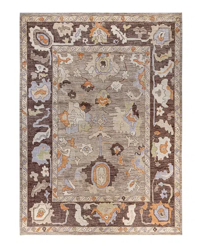 Bloomingdale's Colorful Oushak M1945 Area Rug, 10'2 X 13'9 In Gray