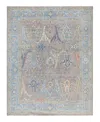 Bloomingdale's Colorful Oushak M1945 Area Rug, 7'11 X 9'11 In Gray