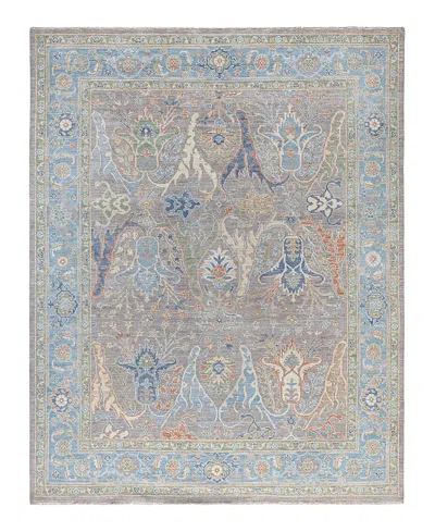 Bloomingdale's Colorful Oushak M1945 Area Rug, 7'11 X 9'11 In Gray