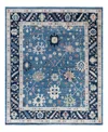 Bloomingdale's Colorful Oushak M1945 Area Rug, 8' X 9'7 In Light/blue