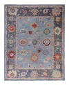 Bloomingdale's Colorful Oushak M1945 Area Rug, 8' X 9'9 In Light/blue