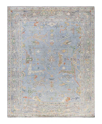Bloomingdale's Colorful Oushak M1945 Area Rug, 8'1 X 10'3 In Gray