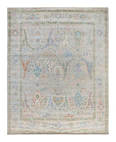 Bloomingdale's Colorful Oushak M1945 Area Rug, 8'1 X 9'11 In Light/grey