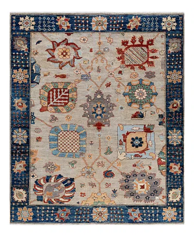 Bloomingdale's Colorful Oushak M1945 Area Rug, 8'1 X 9'9 In Light/grey