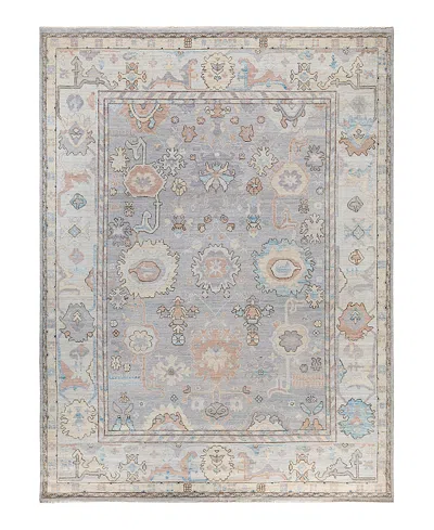 Bloomingdale's Colorful Oushak M1945 Area Rug, 8'10 X 11'10 In Gray