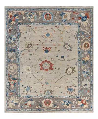 Bloomingdale's Colorful Oushak M1945 Area Rug, 8'2 X 9'10 In Light/grey